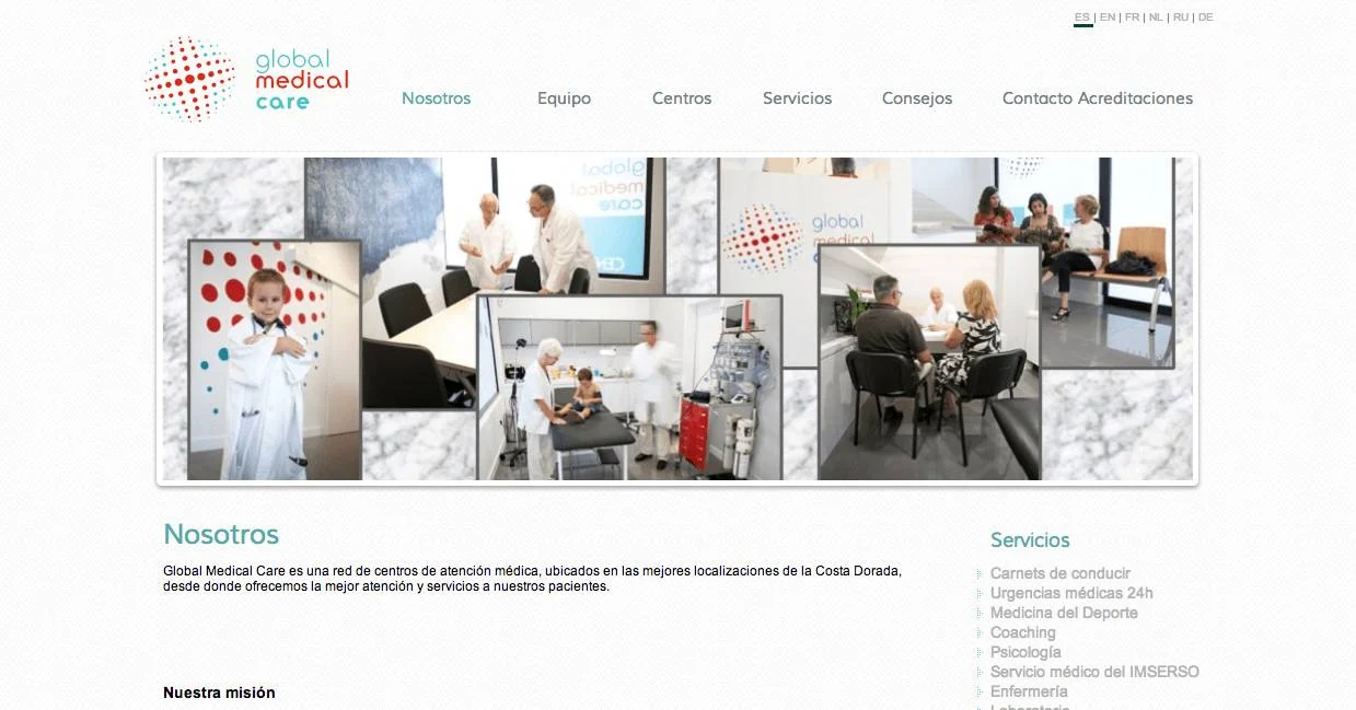 Imagine diseña la nueva web de Global Medical Care
